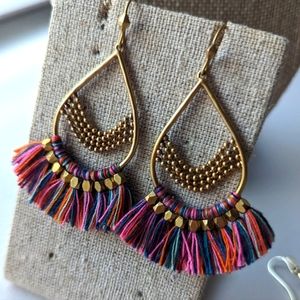 Stella & Dot fringe earrings